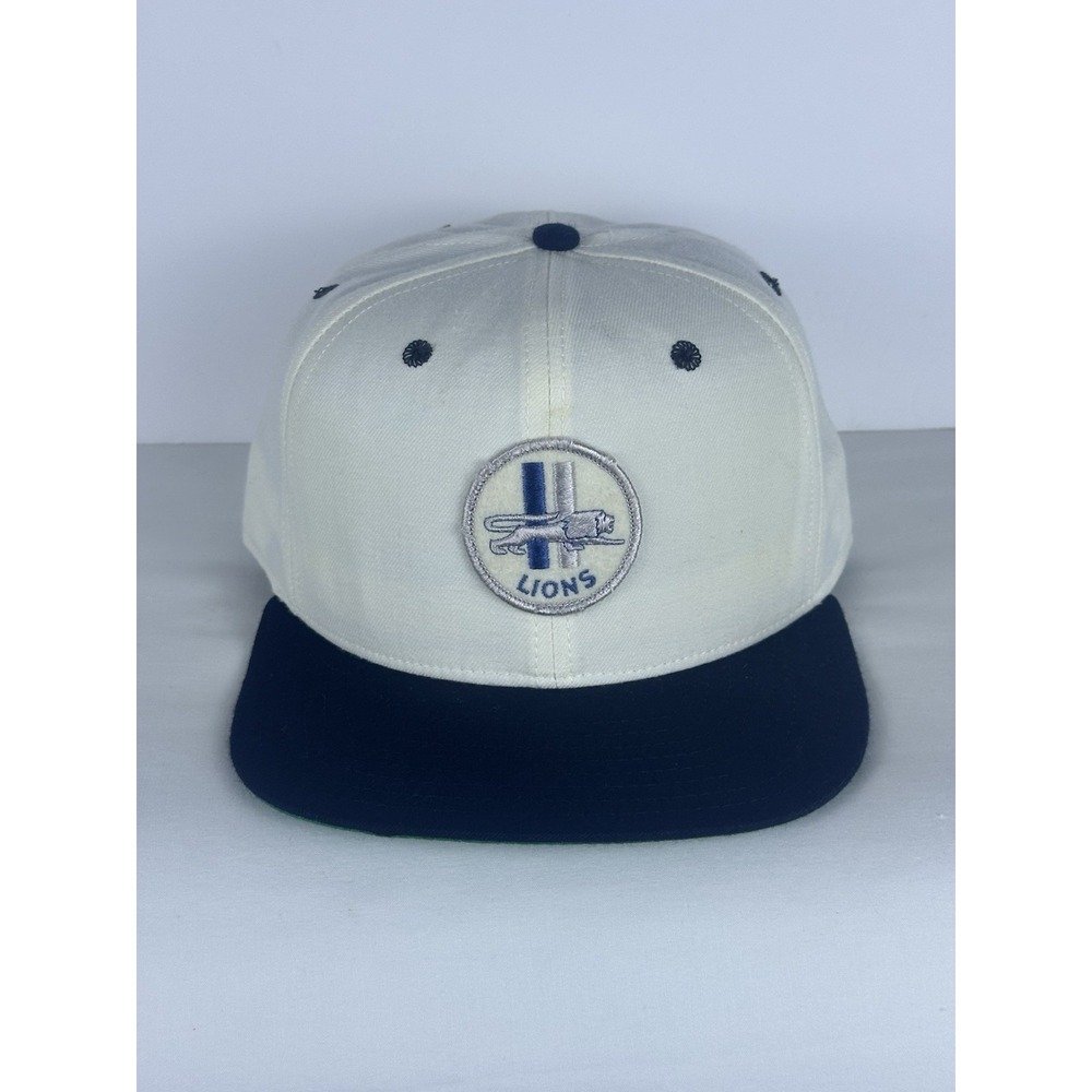 Vintage 90's Detroit Lions New Era Pro Model SnapBack Hat Med-Lg Deadstock NWOT